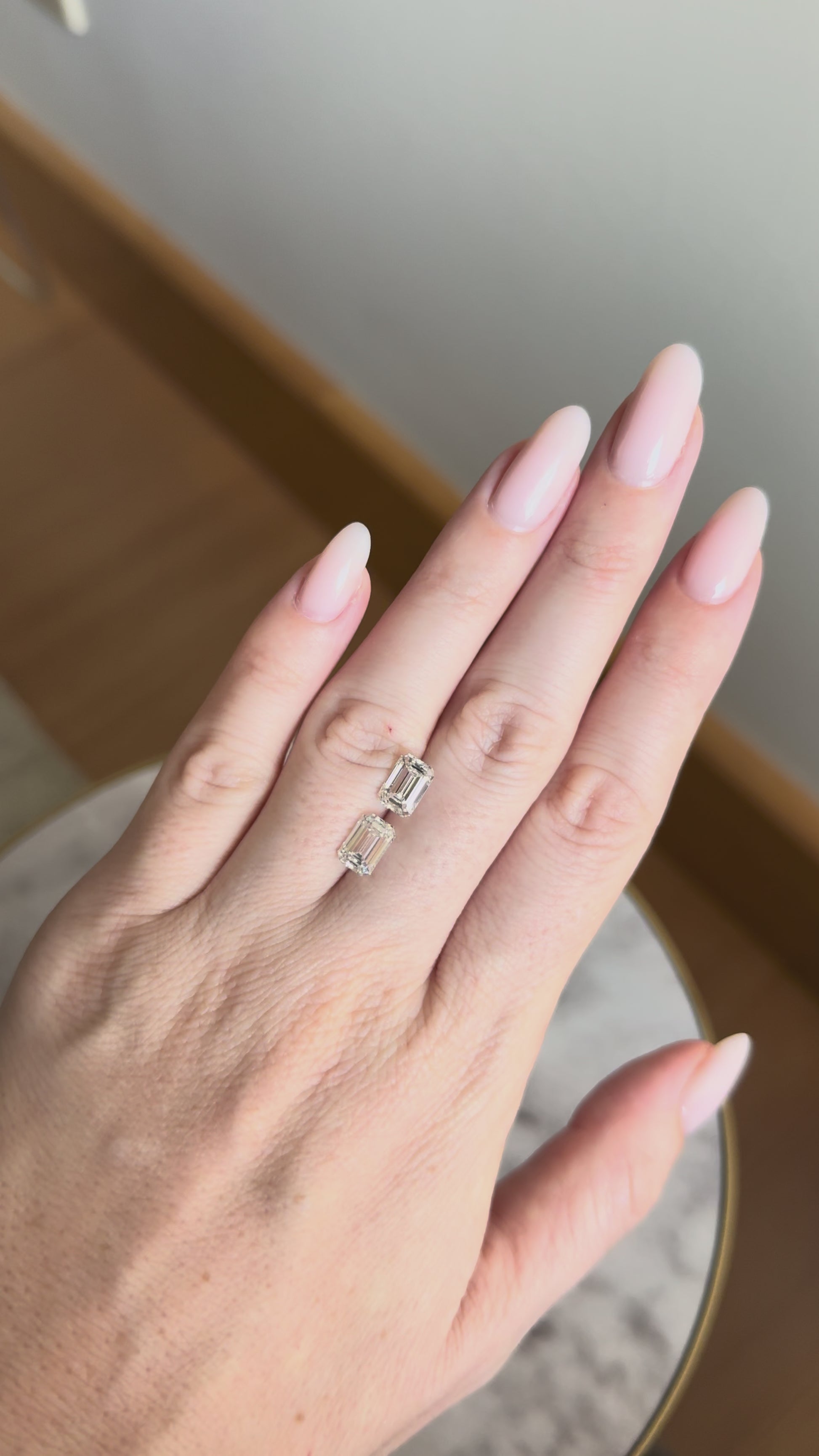 Matched Pair | Emerald | 3.78ctw D/E VS1 | 1.47 ratio | MPE378