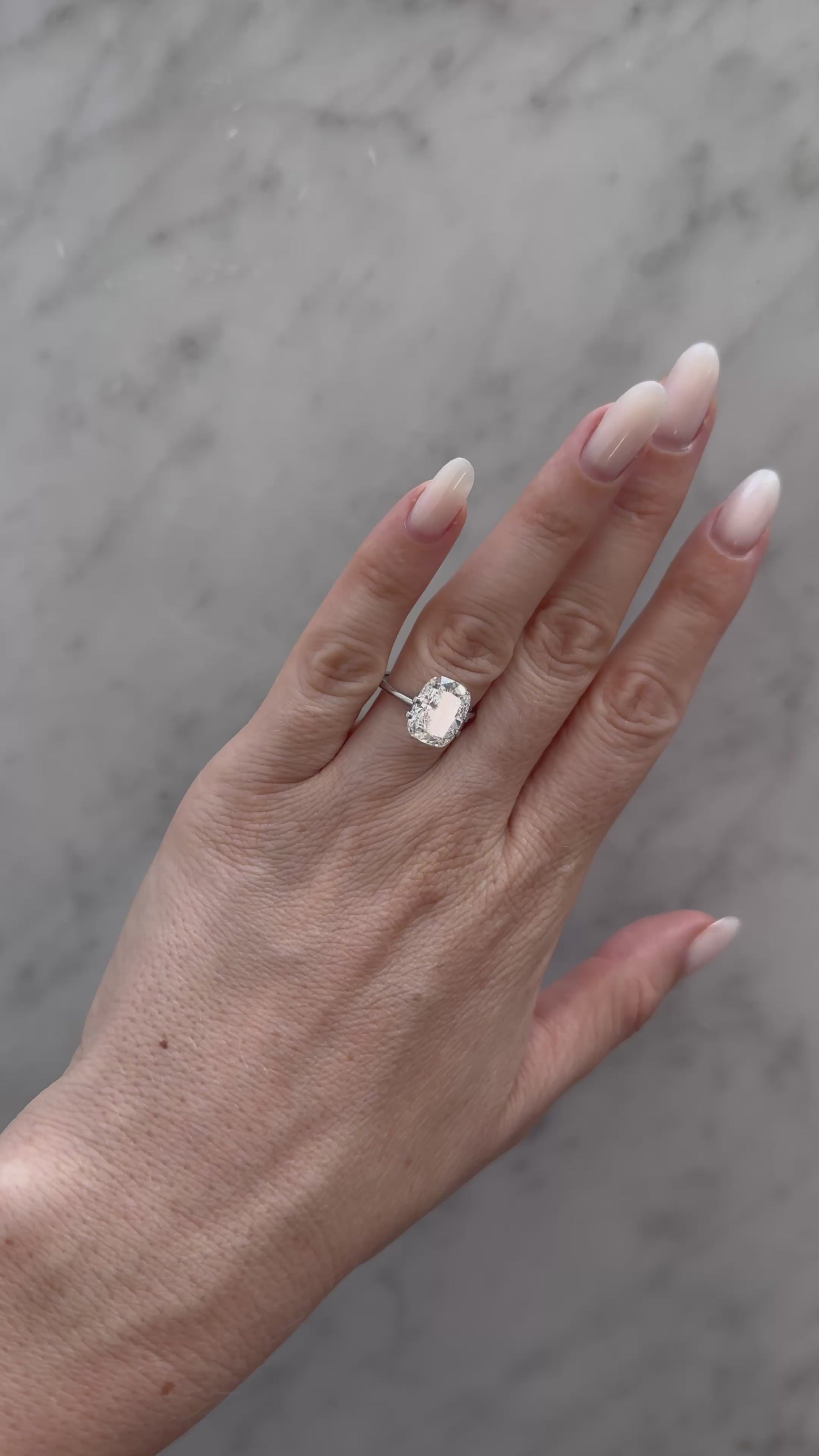 Cushion | 5.05ct F VS1 | 1.32 ratio | IGI Certified
